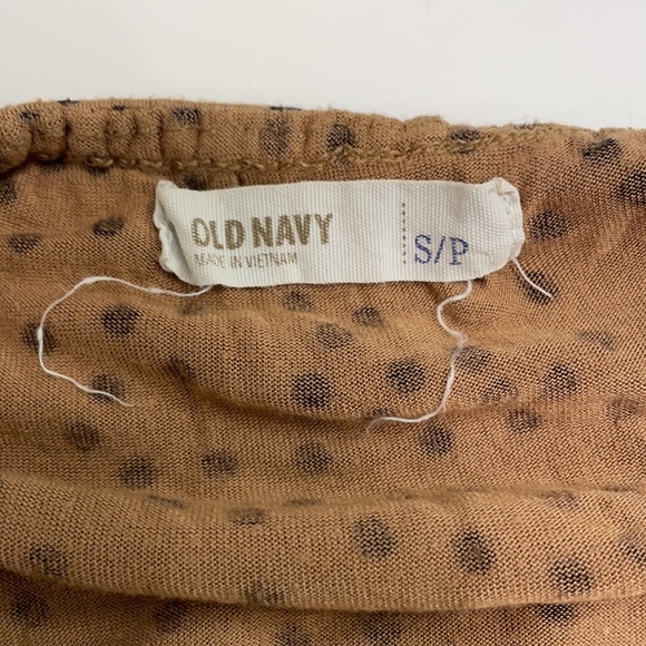 Brown Tank Top with Black Polka Dots - Picture 4 of 5